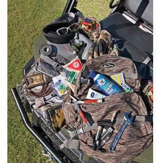 Ground blind clearance backpack