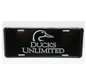 DU Black License Plate